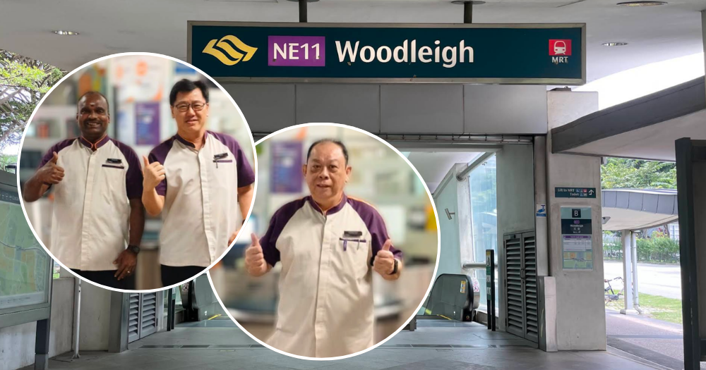 SBS Transit staff & commuters perform CPR on man who collapsed at Woodleigh MRT station