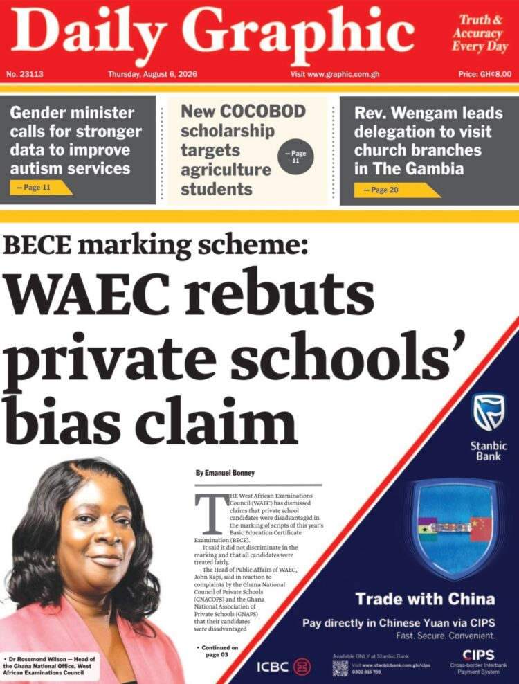 Today’s front pages: Thursday, August 6, 2026