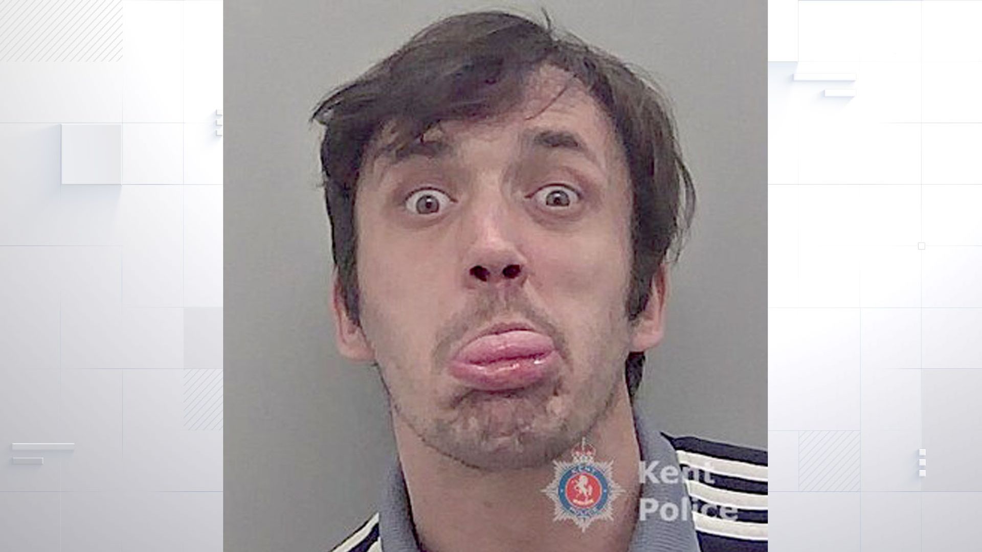 Thug pictured sticking his tongue out jailed for brutal strangle attack on woman