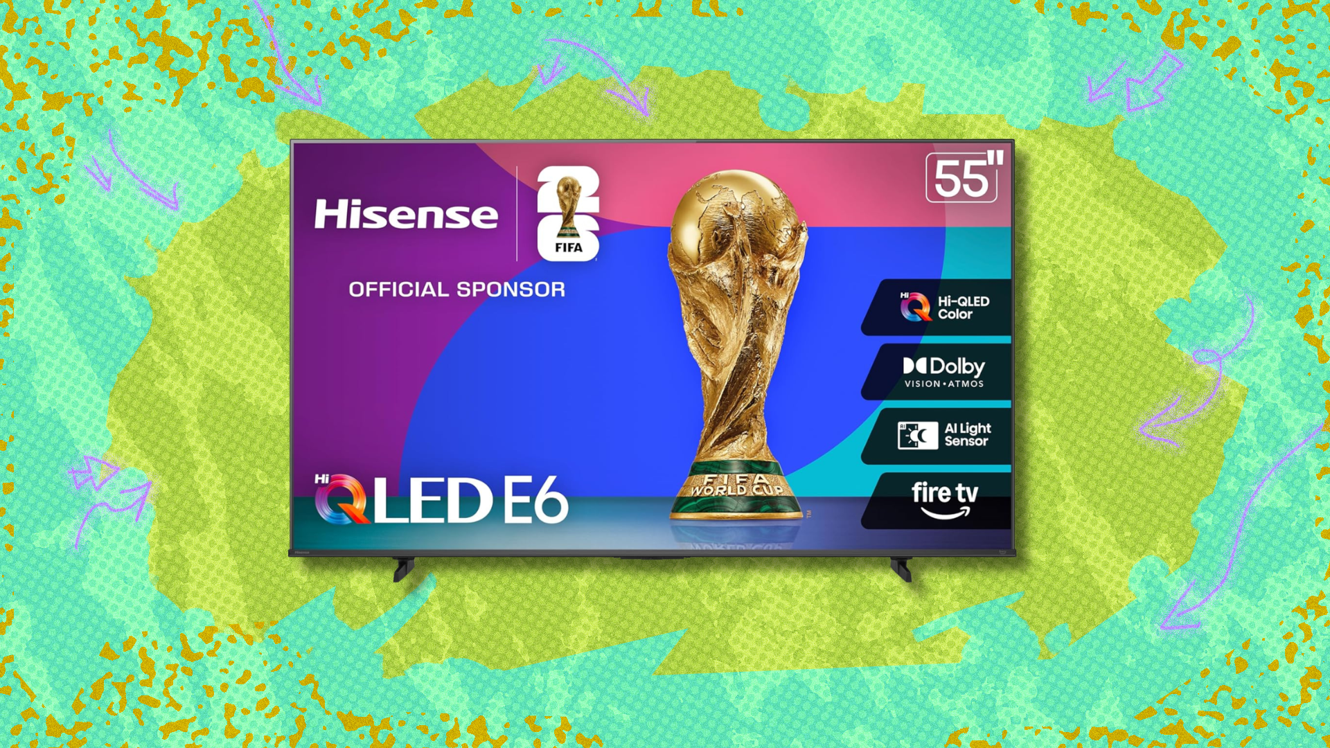 This 55-inch Hisense QLED 4K TV punches way above its price tag — save $131 at Amazon