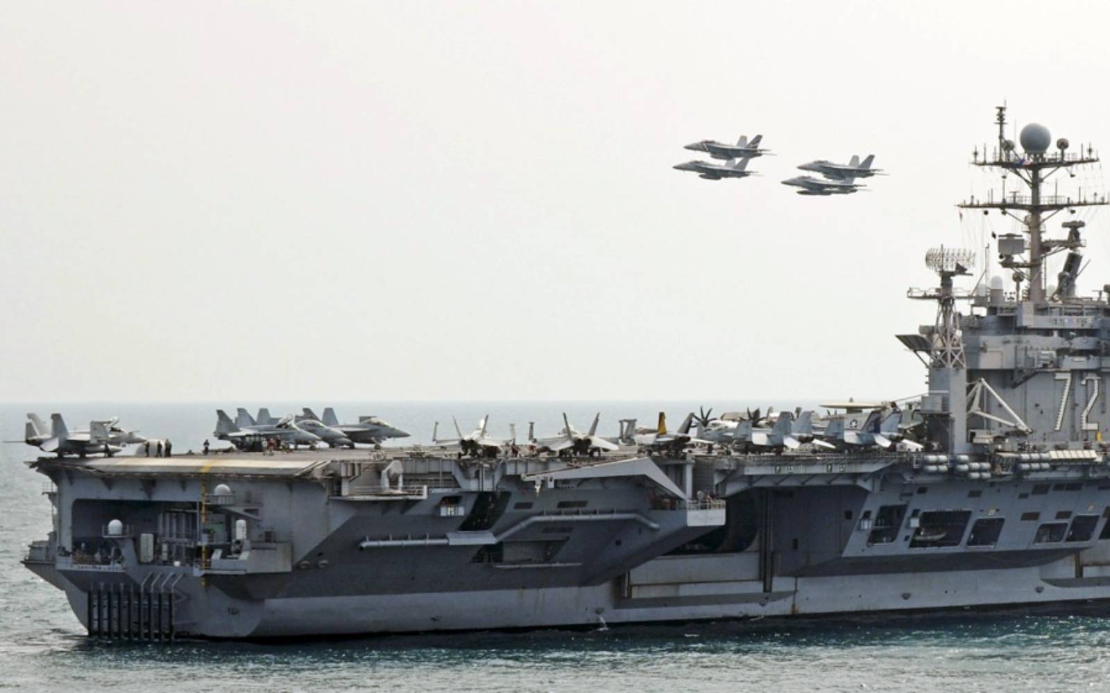 New US carrier arrives in Middle East to relieve long-deployed ship