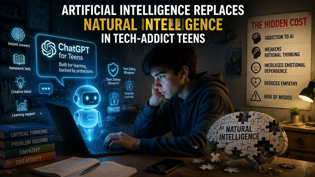 Artificial Intelligence Replaces Natural Intelligence In Tech-Addict Teens