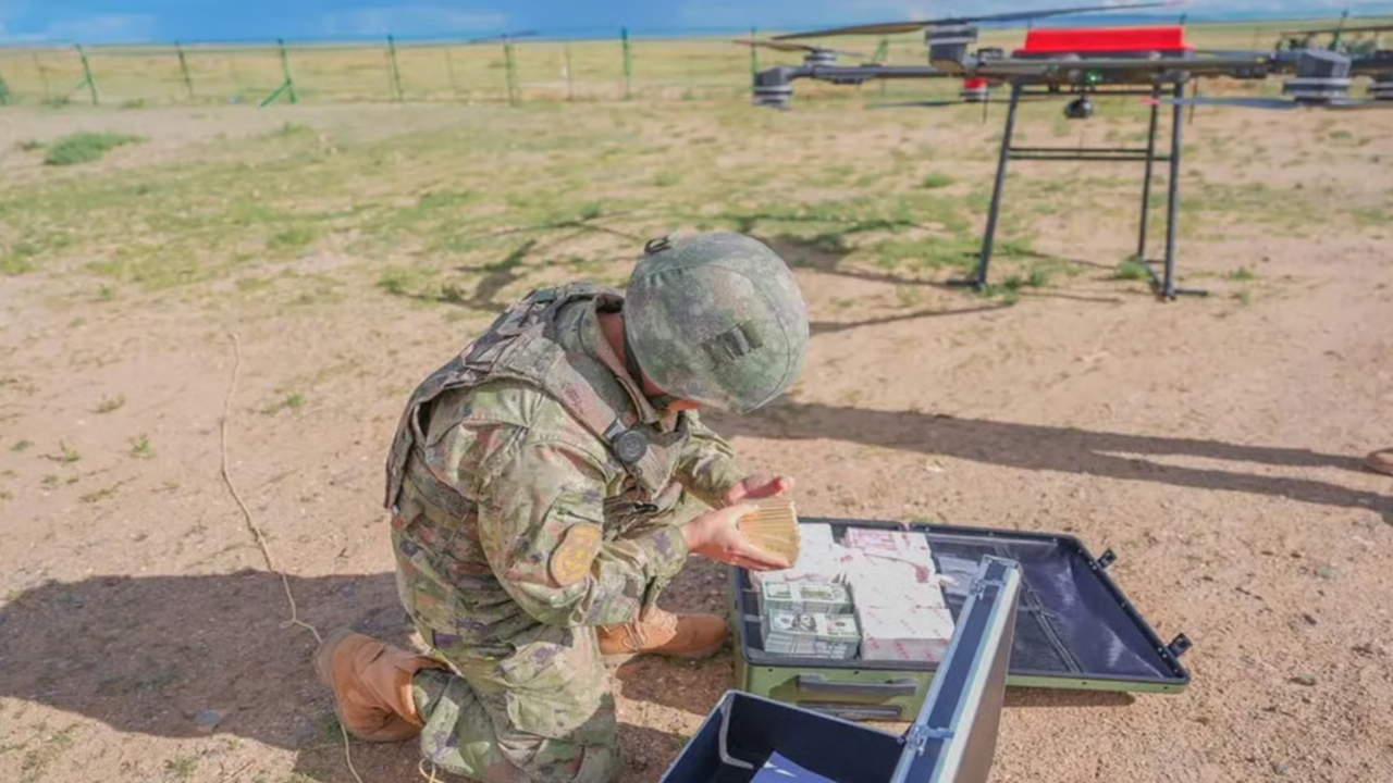 China's PLA used drones to send gold bars, US$100 notes in a bizarre 'wartime financial support' drill