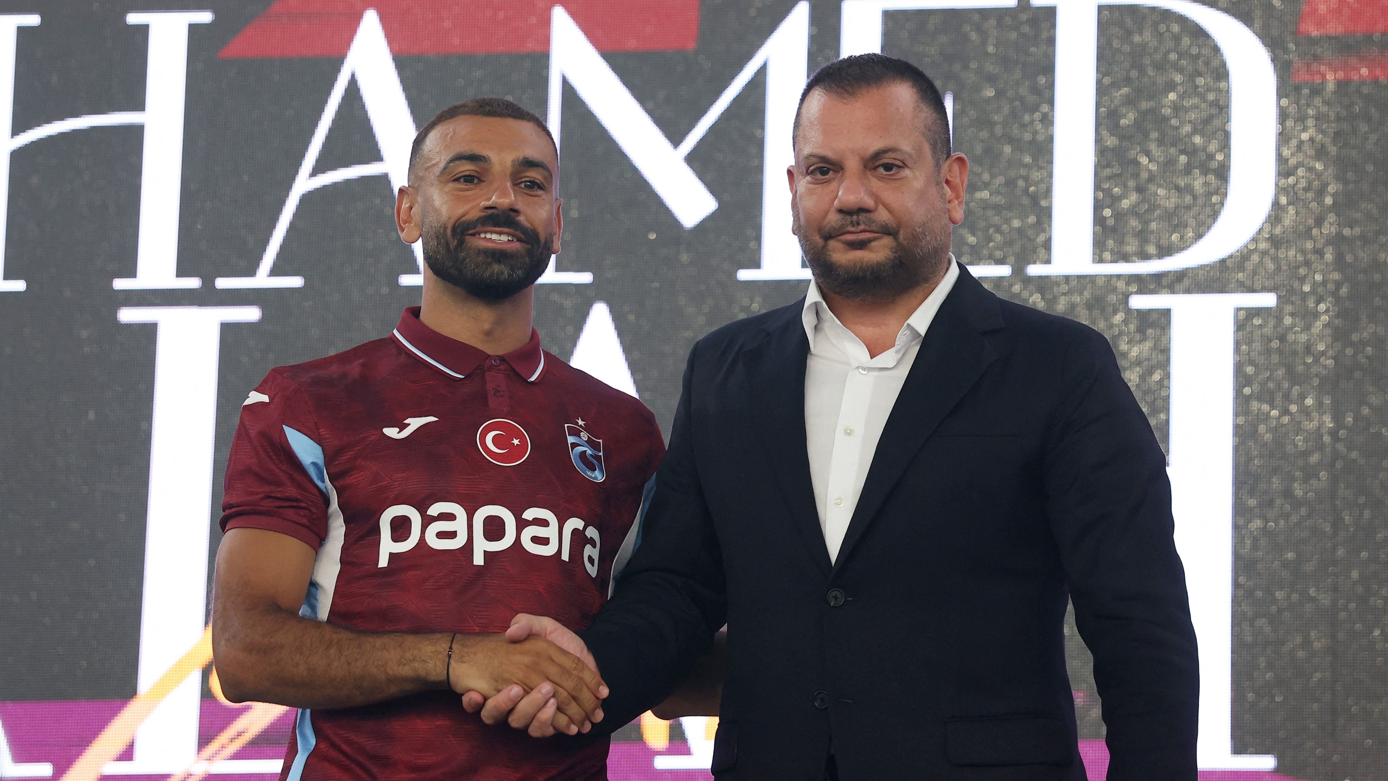 Mohamed Salah unveiled by Trabzonspor as Egypt star vows: 'I am here to win'