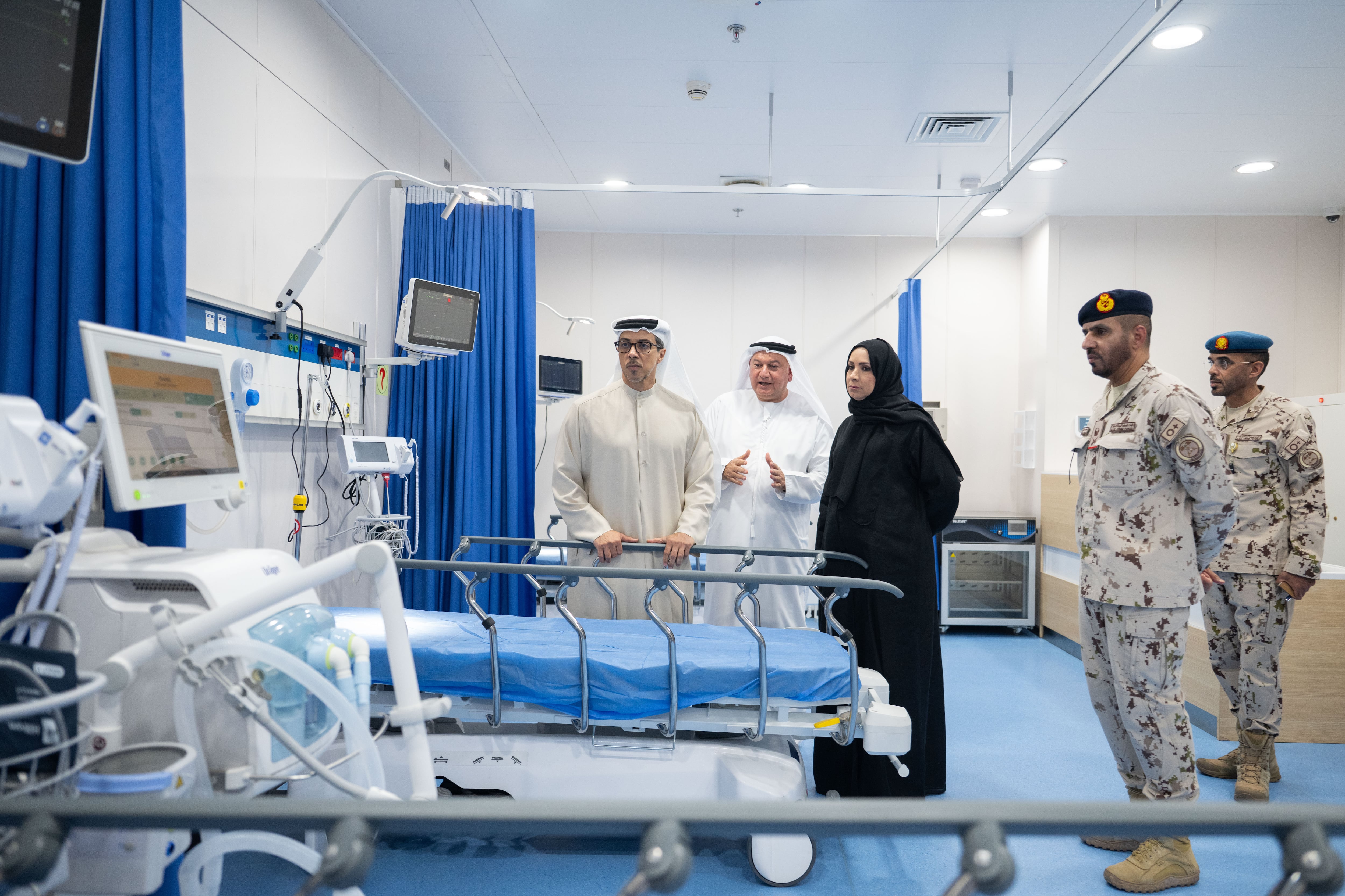 Sheikh Mansour bin Zayed tours Abu Dhabi's 100-bed floating hospital dedicated to trauma care