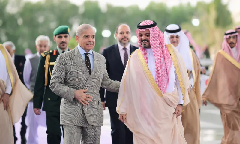 PM Shehbaz arrives in Saudi Arabia on 3-day visit