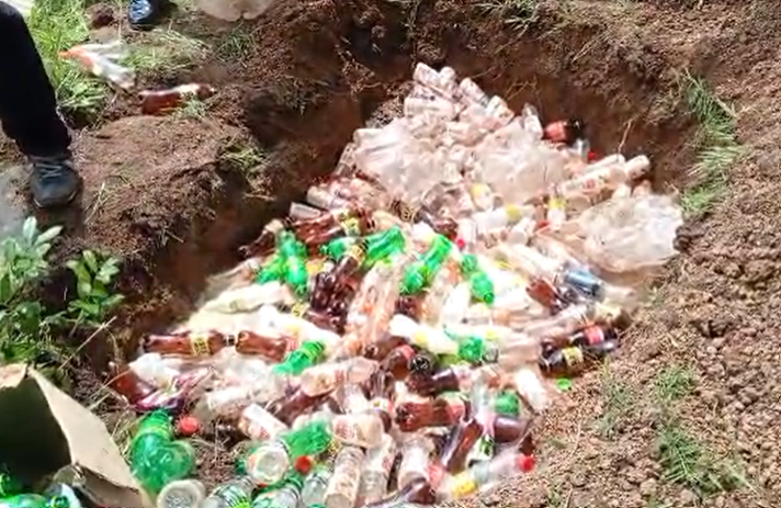 Tatale Sanguli officials destroy expired food products, warn traders