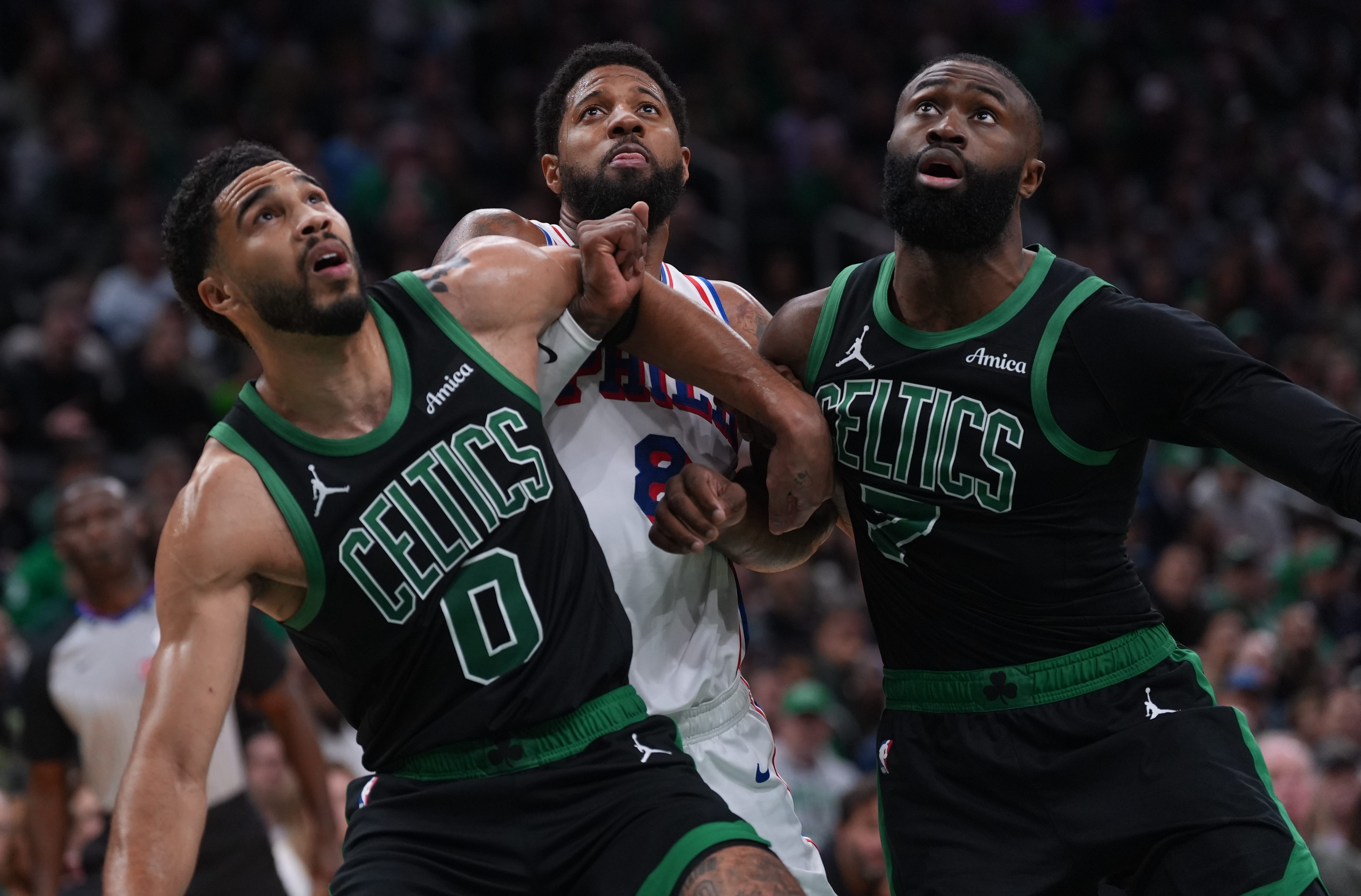 Jaylen Brown dishes on relationship with Jayson Tatum in Sixers introduction