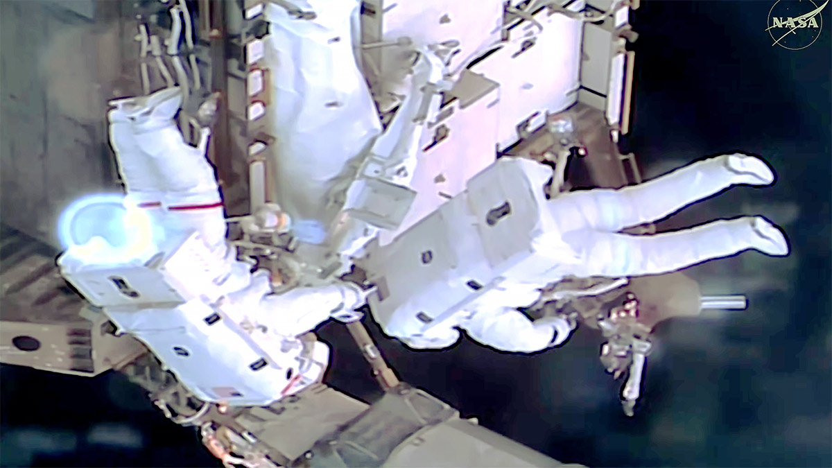 Astronauts Complete Spacewalk for Solar Array Modifications