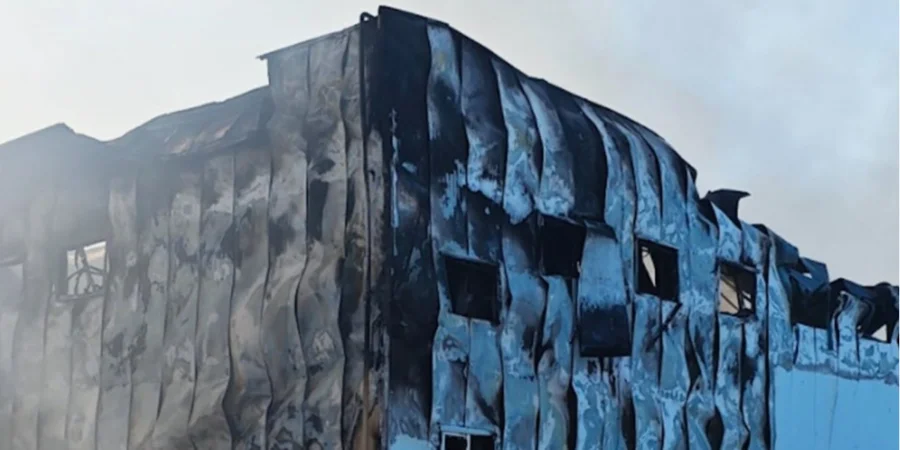 Russian attack damages EKO Market warehouse near Kyiv