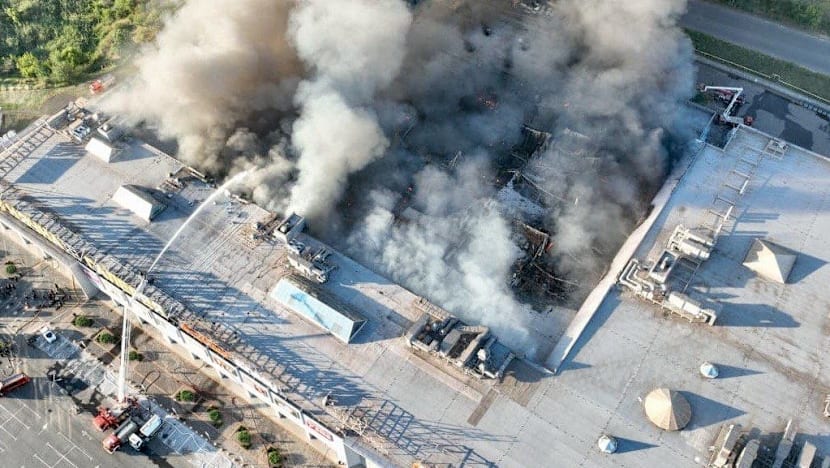 Ukraine says 'cynical' Russian strike on shopping centre killed 14