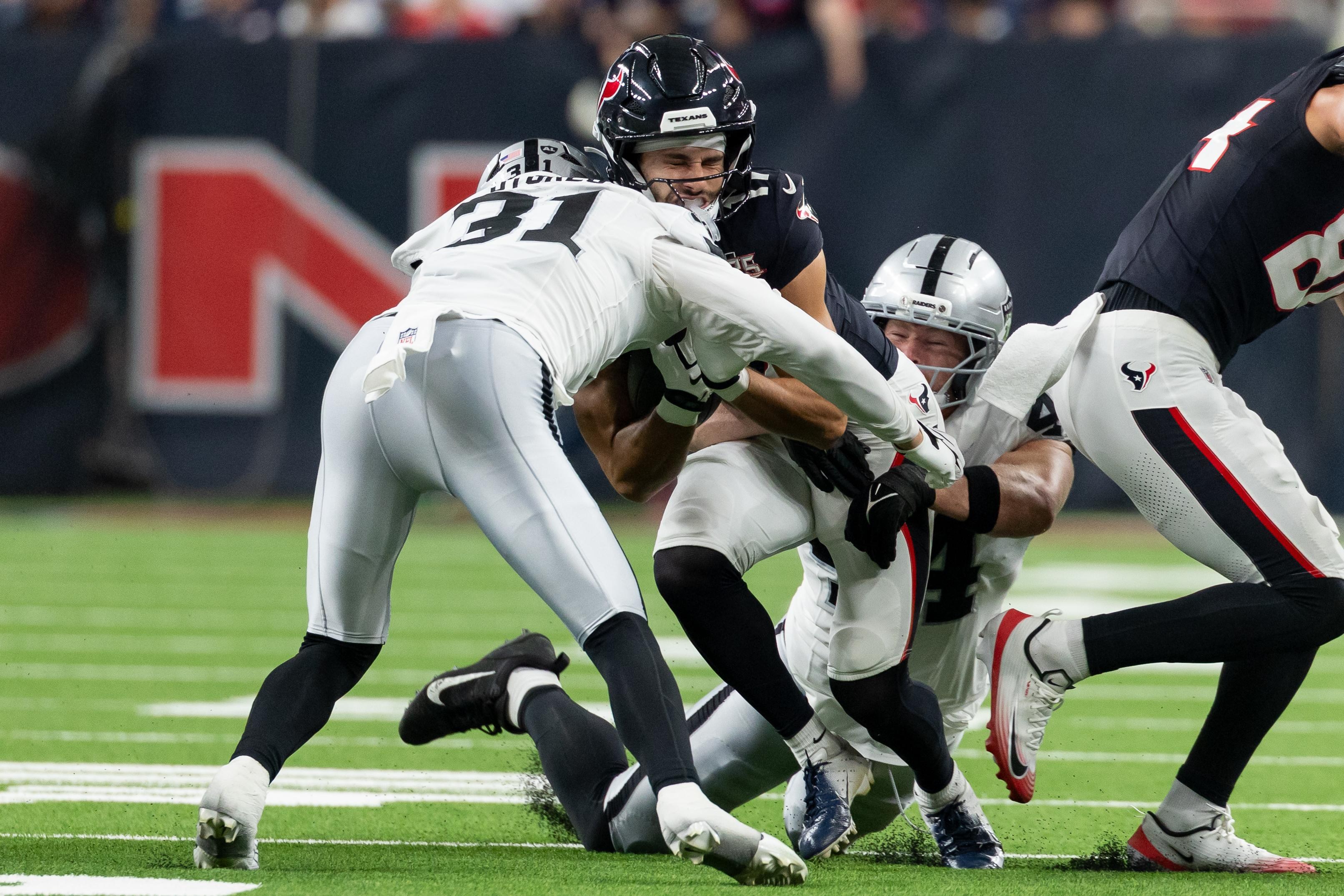 Treydan Stukes has much-needed strong performance in Las Vegas Raiders’ preseason game against Houston Texans