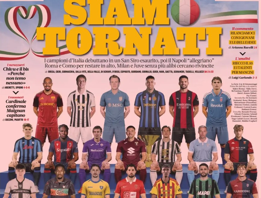 Today’s Papers – Serie A is back, everyone chasing Inter