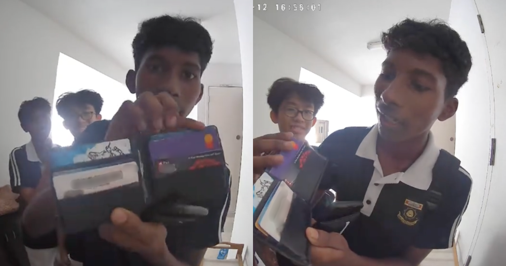 Man praises Beatty Secondary School students for returning lost wallet, tracking him down through NRIC
