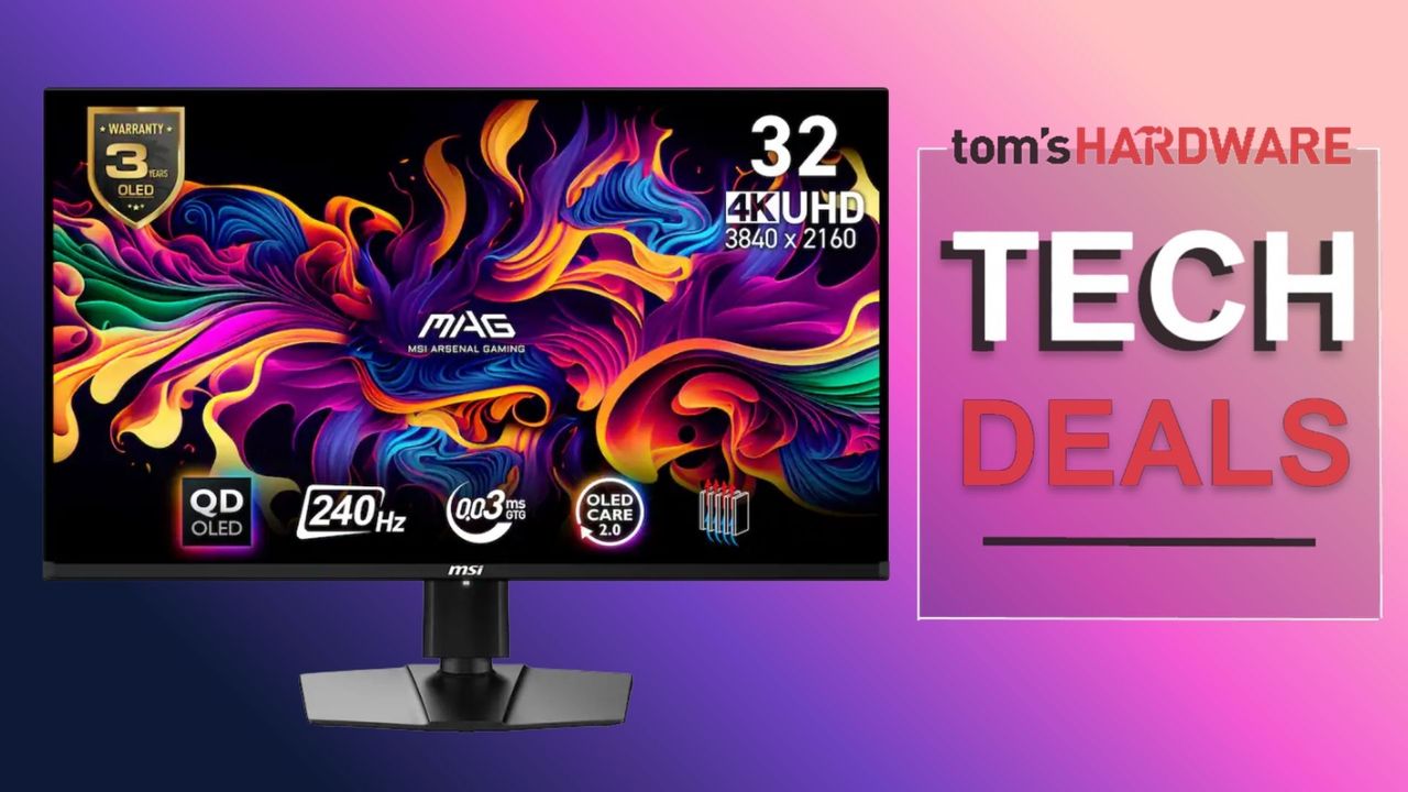 MSI's magnificent 32-inch 4K OLED gaming monitor returns to its lowest-ever price of $599 — save $130 on the MAG 321UPXB, the perfect 240Hz upgrade