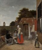 Raise a glass: long-hidden image of soldier returns to Pieter de Hooch painting