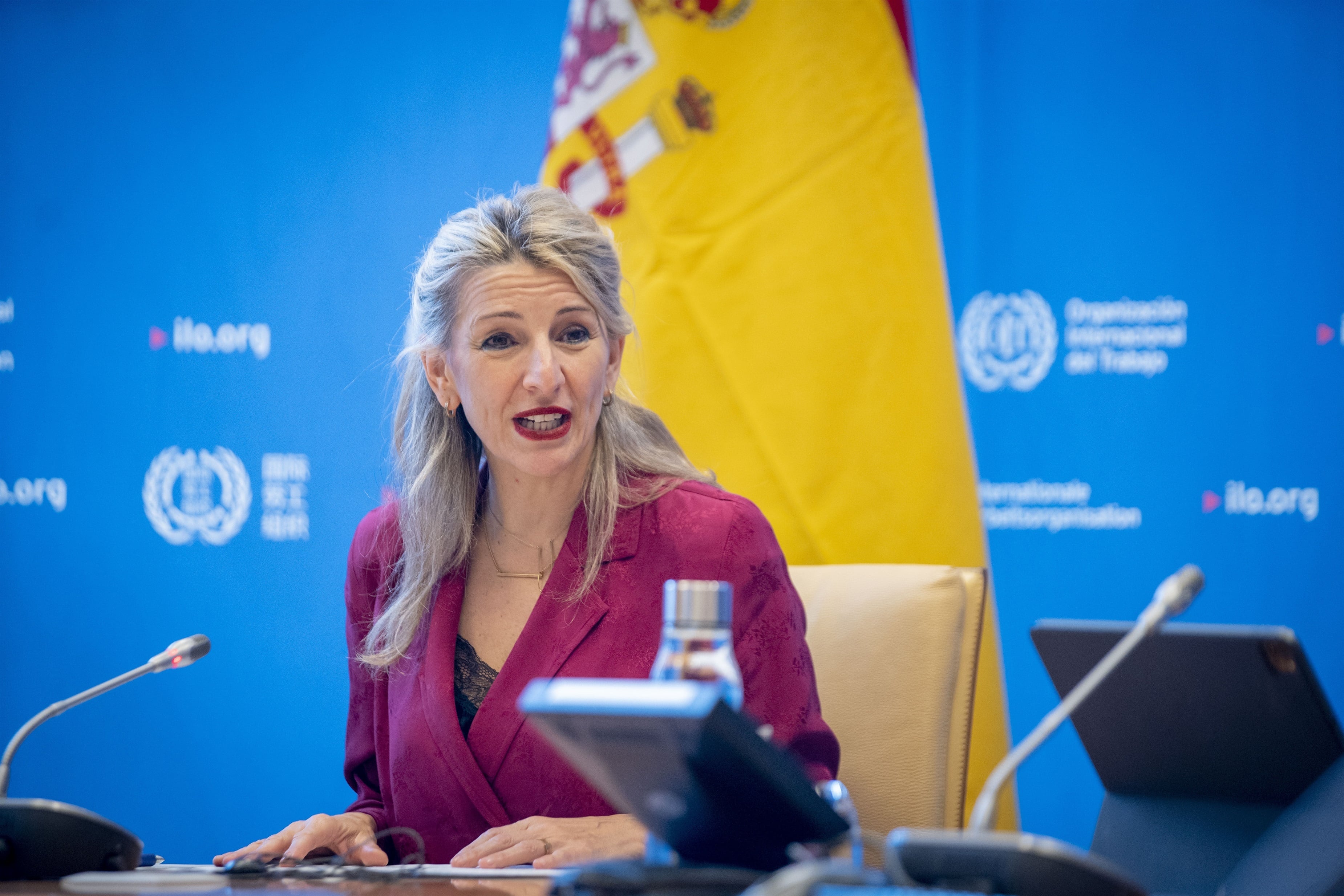 Yolanda Díaz's program to lead the ILO advocates for a charter of minimum labor rights for all countries
