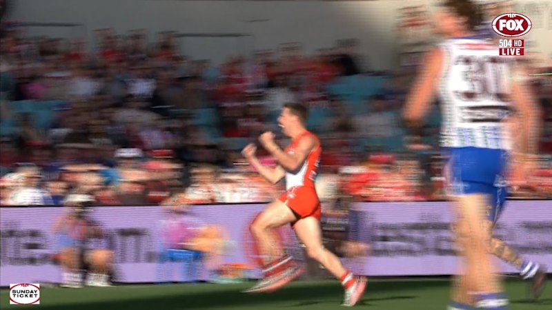Emotions run high as Swans star nails goal