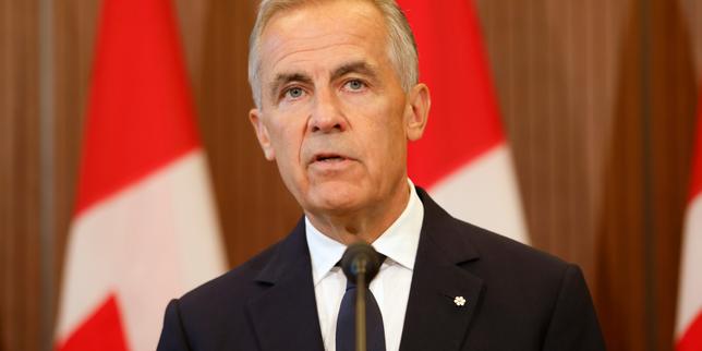 Mark Carneye dénonce la « guerre » commerciale lancée par Donald Trump contre le Canada et s’inquiète de « menaces contre la langue française »