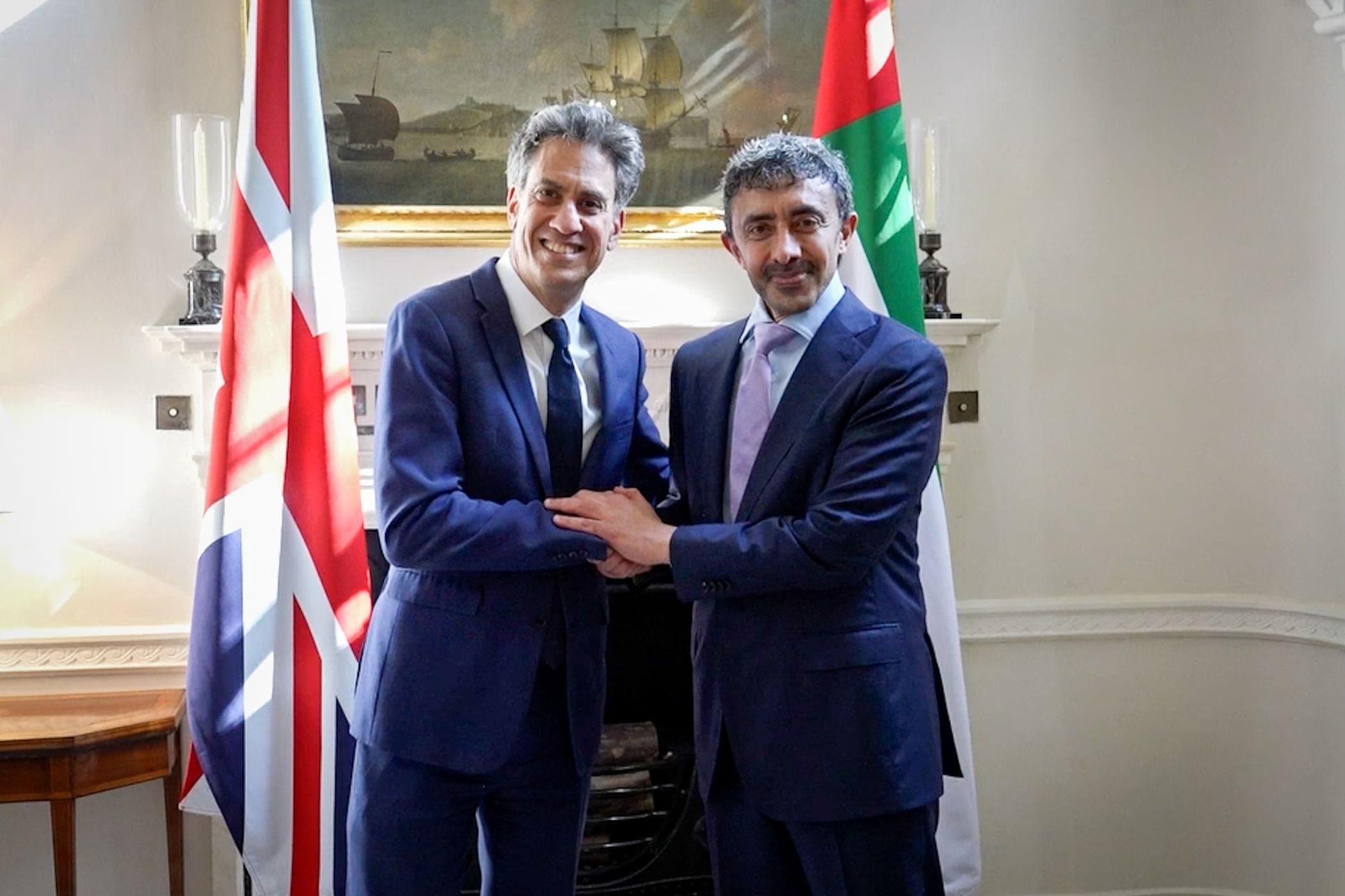 Sheikh Abdullah meets new UK Foreign Secretary Ed Miliband