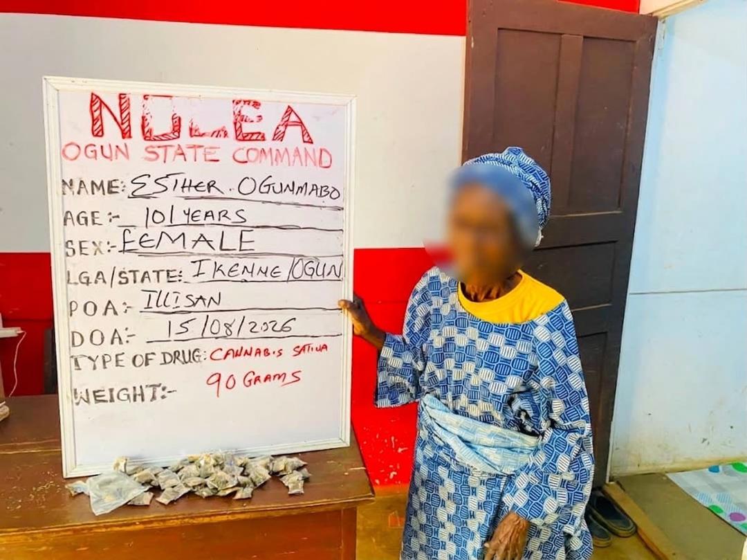 NDLEA arrests 101-year-old woman for selling cannabis in Ogun