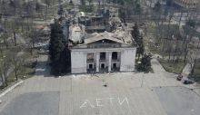 “Desecration of Memory”: Lubinets Calls on EU to Impose Sanctions Over Filming a Movie in Mariupol’s Drama Theater