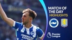 Brighton dominate 10-man Villa