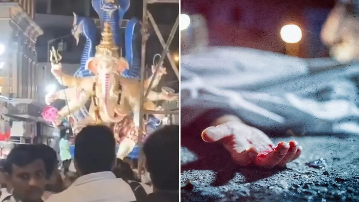 Bhuleshwar Ganpati Idol Collapse Turns Festive Preparations Into Tragedy As Mandal President Sanket Nevshe Dies