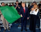 Donald’s big day out at Washington’s IndyCar race – from furious flag-waving to dubious weather forecasting