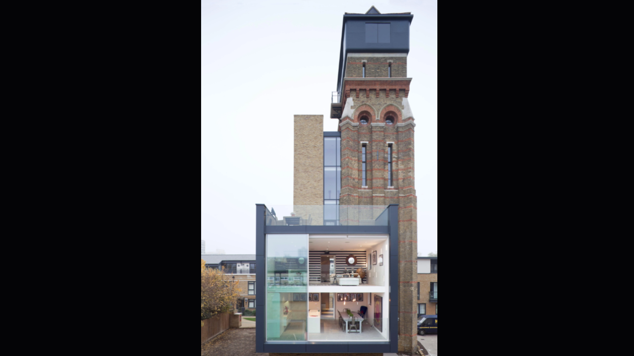 British couple turns derelict 85-foot Victorian water tower into family home