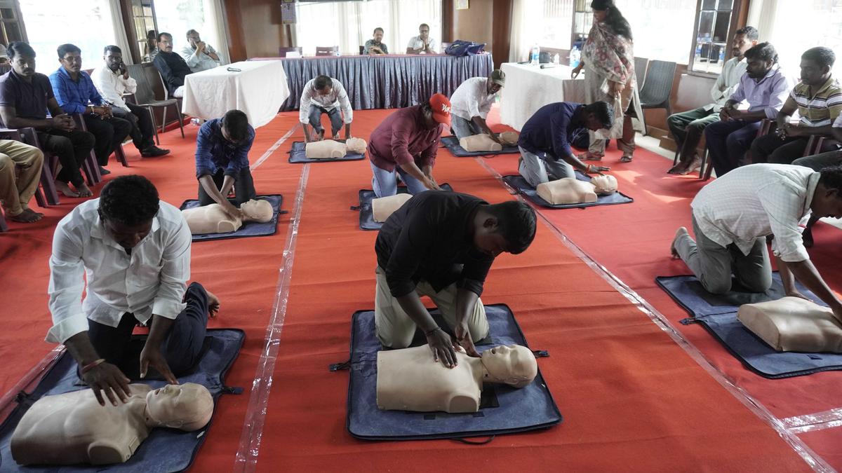 Boat drivers undergo CPR, AED training at Hussain Sagar Lake in Hyderabad