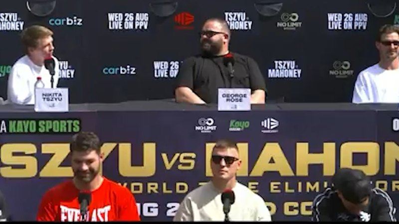 Tszyu's testy presser before world title eliminator