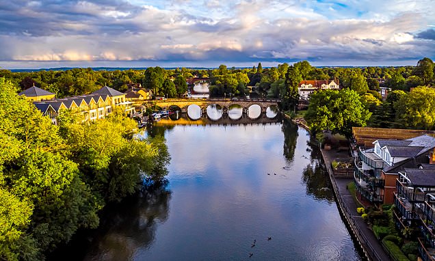 The affluent commuter towns where asking prices have fallen by £20,000 or more in a single year