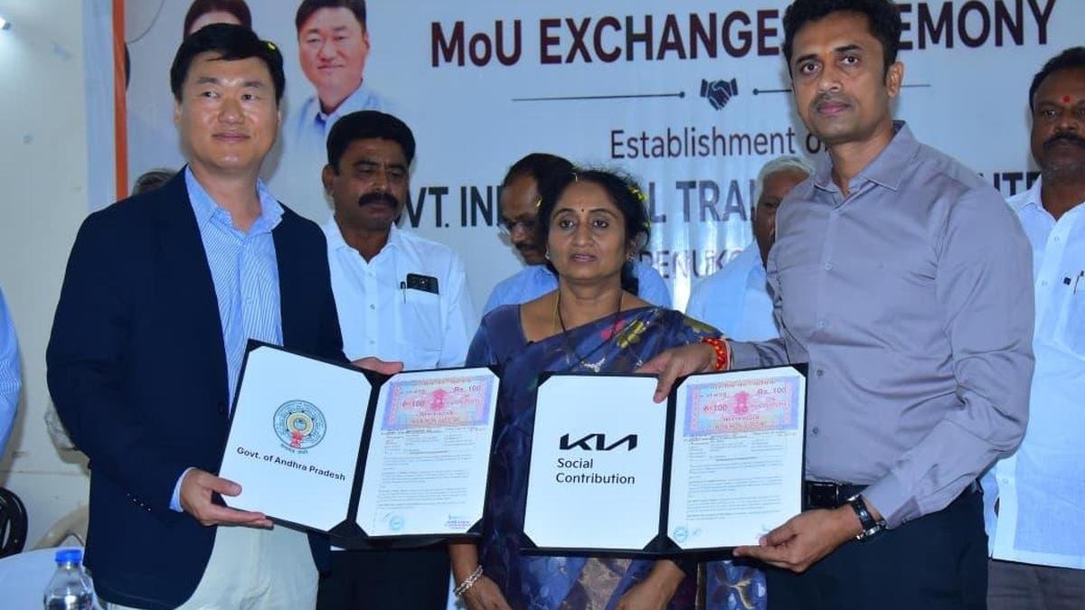 A.P. government, Kia India sign MoU for ₹12 crore ITI project in Penukonda
