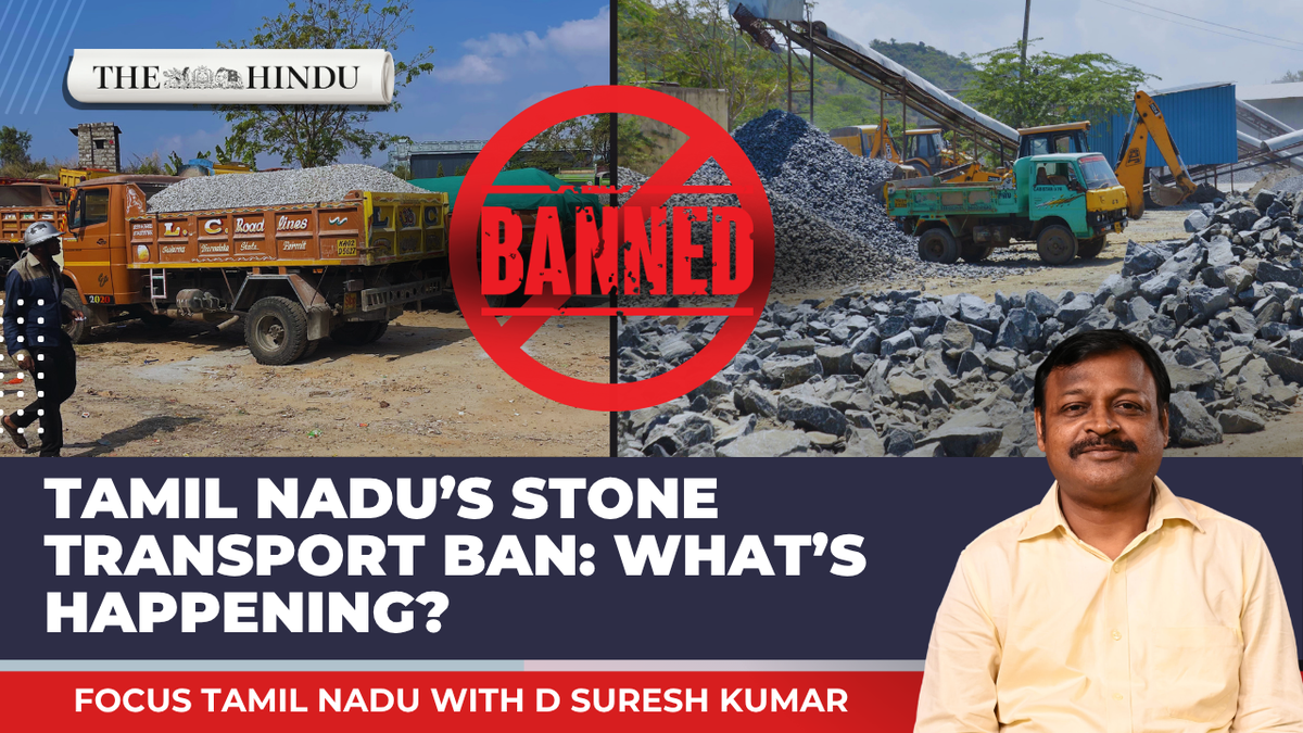 Watch: Tamil Nadu’s stone transport ban: What’s happening? | Focus Tamil Nadu