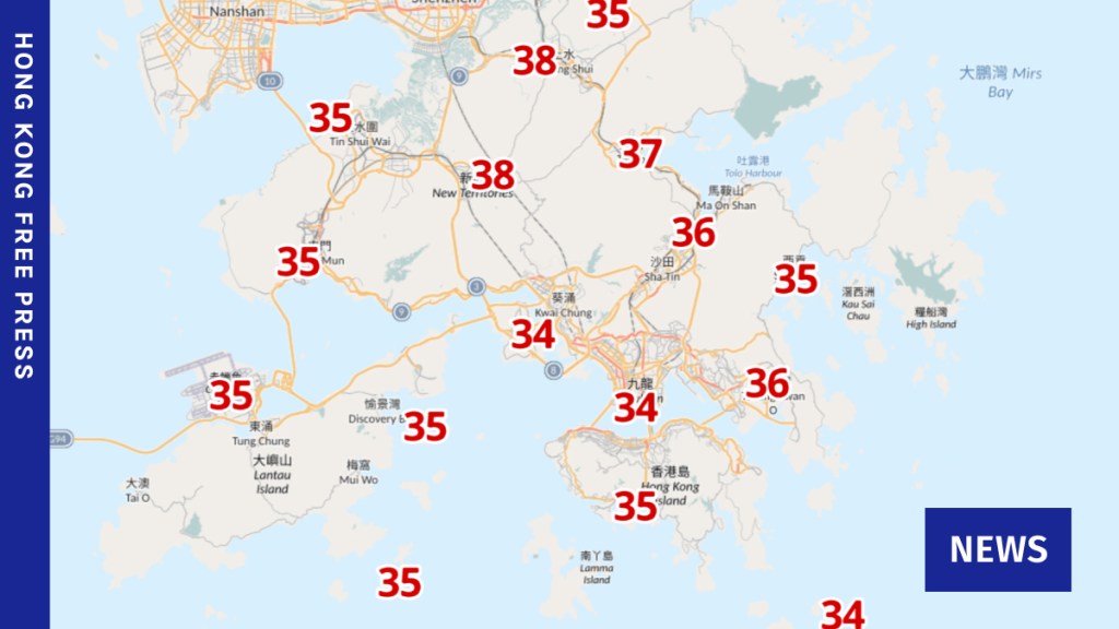 Hong Kong swelters as Tropical Cyclone Dolphin sees temperatures exceed 38°C