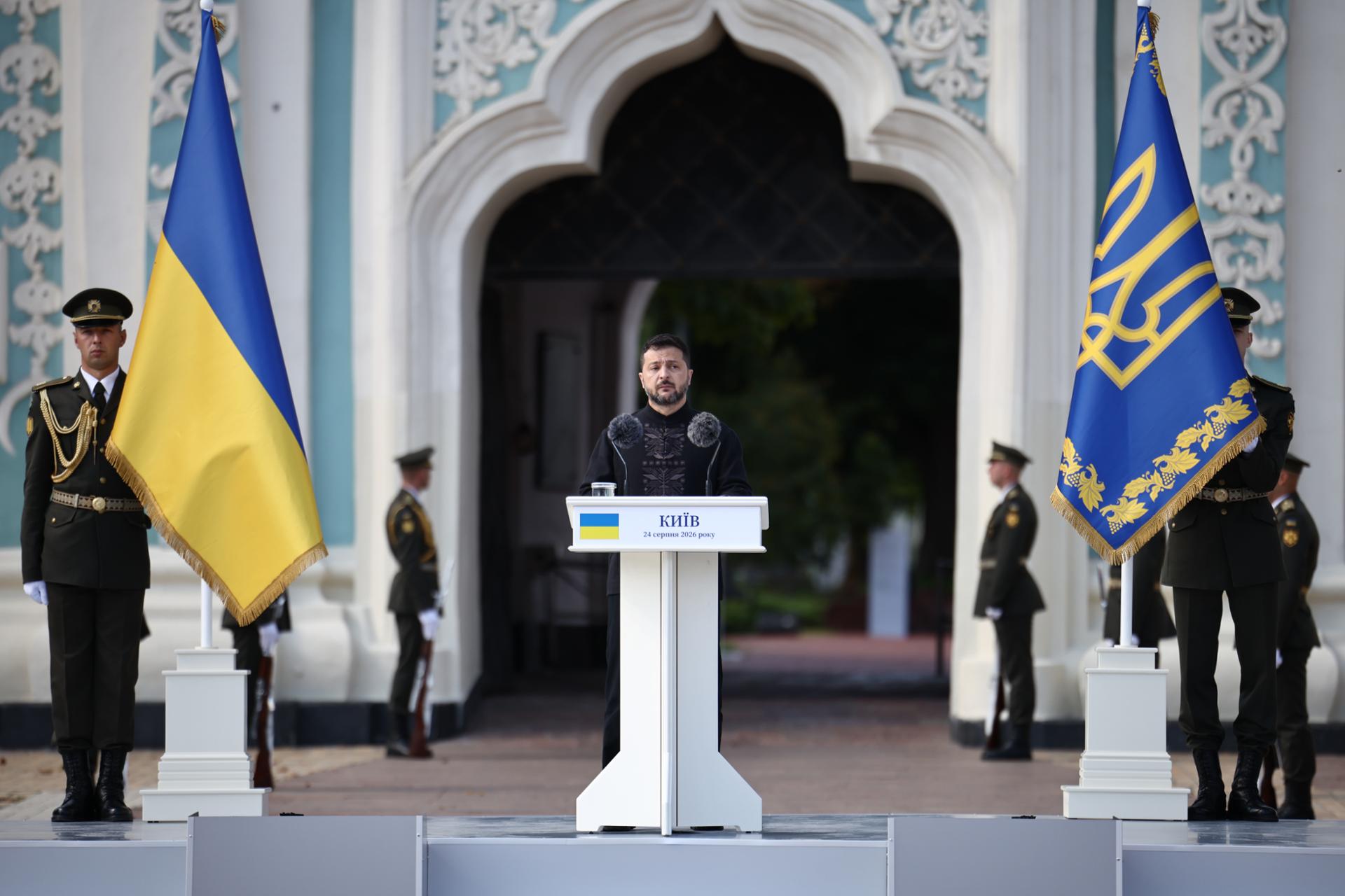 Ukraine wants peace but won't give in, Zelenskyy says on Independence Day