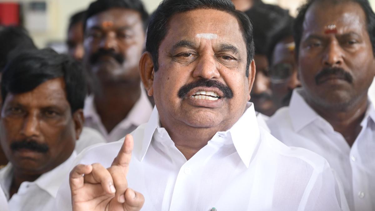 Chief Minister should avoid going to Karnataka, says Edappadi Palaniswami