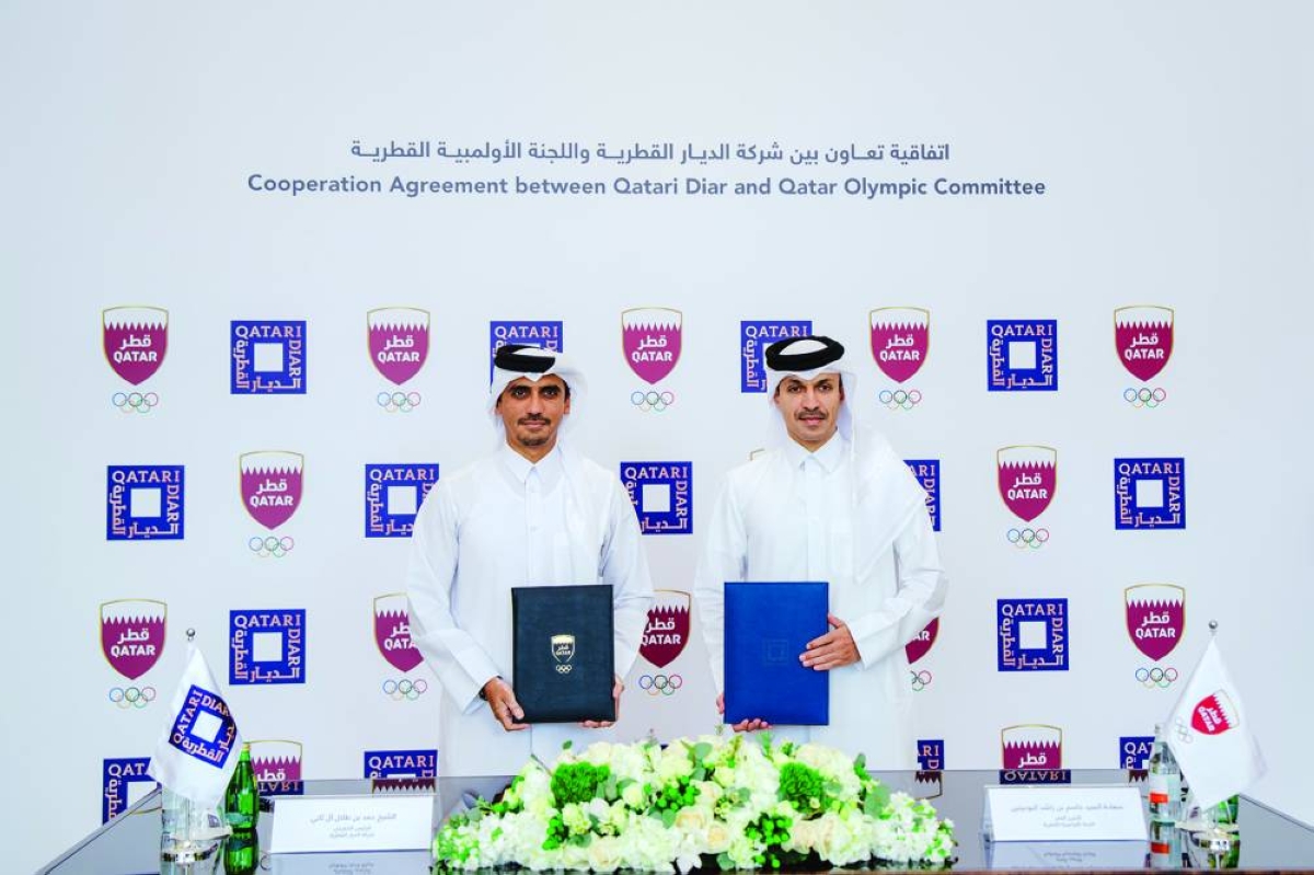 Qatari Diar, Qatar Olympic Committee signs co-operation agreement
