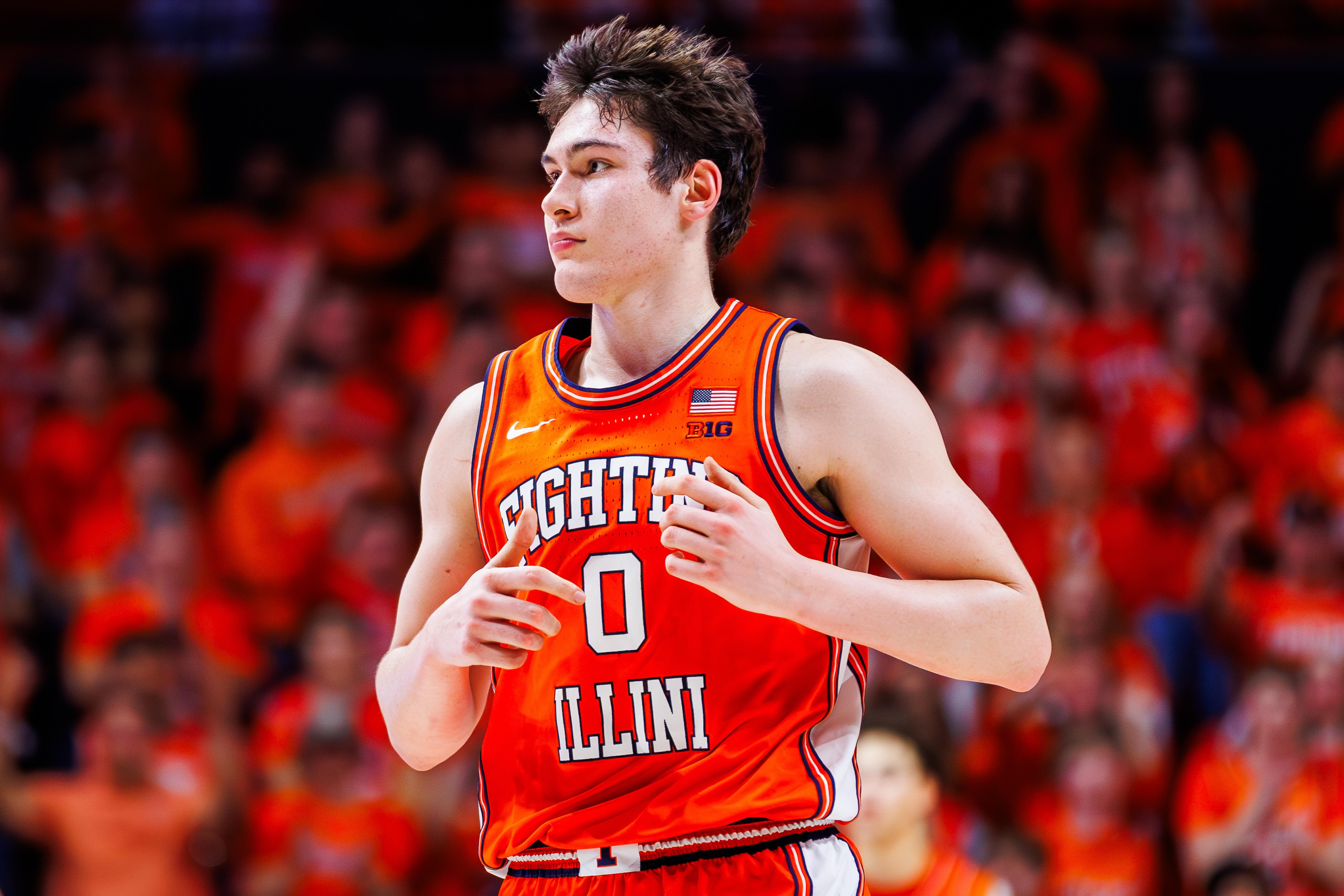 Potential starting lineups if Mirkovic misses time for Illinois
