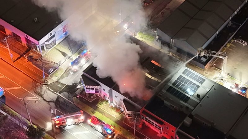Melbourne factory fire