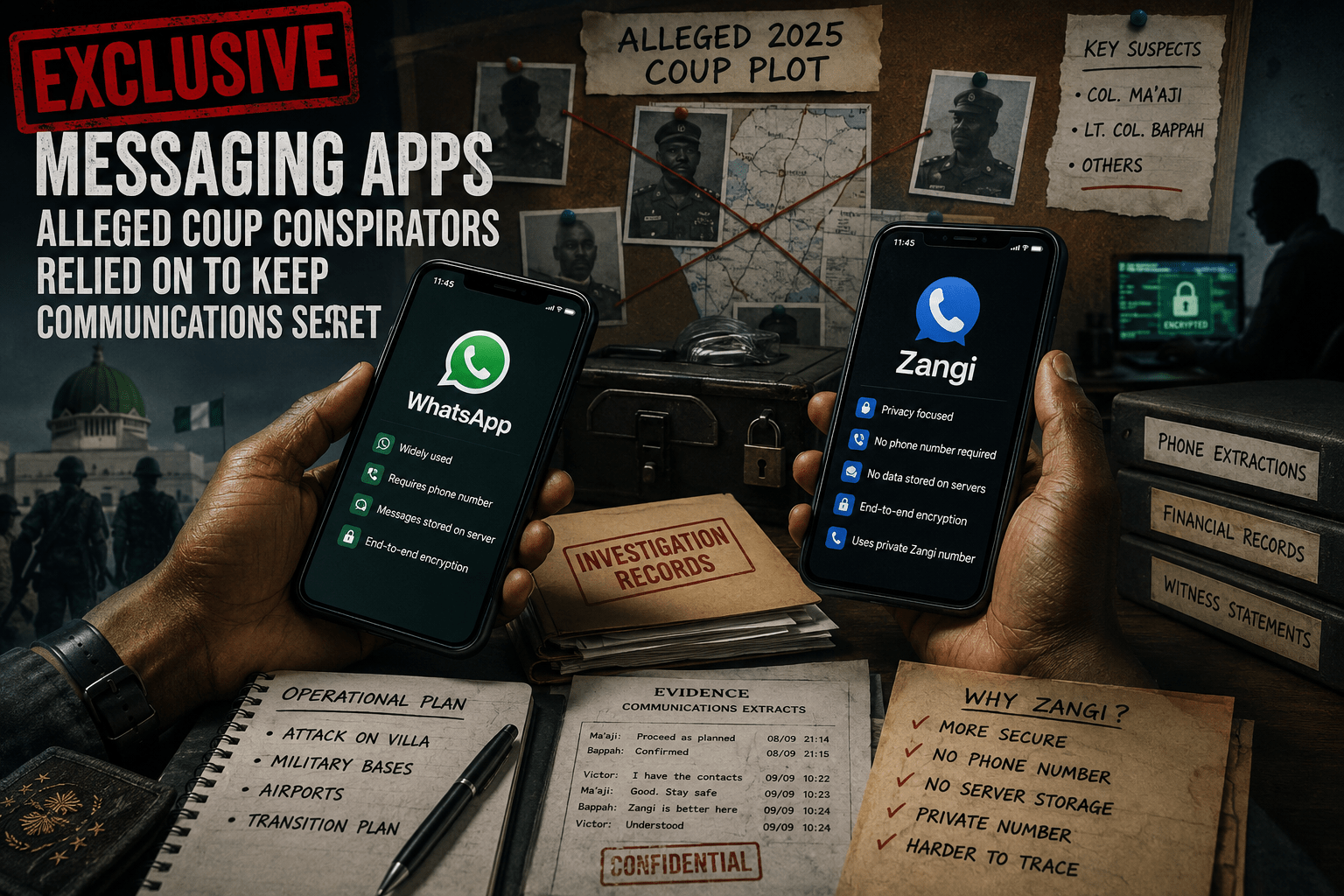 EXCLUSIVE: Messaging apps alleged coup conspirators used for communication