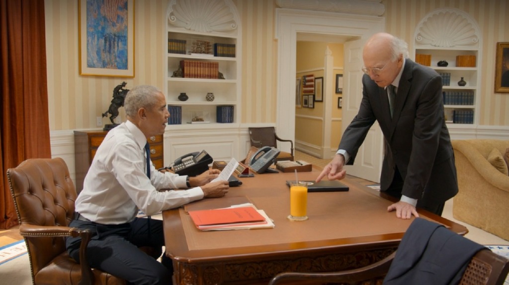 HBO sketch actor Barack Obama apparently has a very Larry David ketchup vendetta