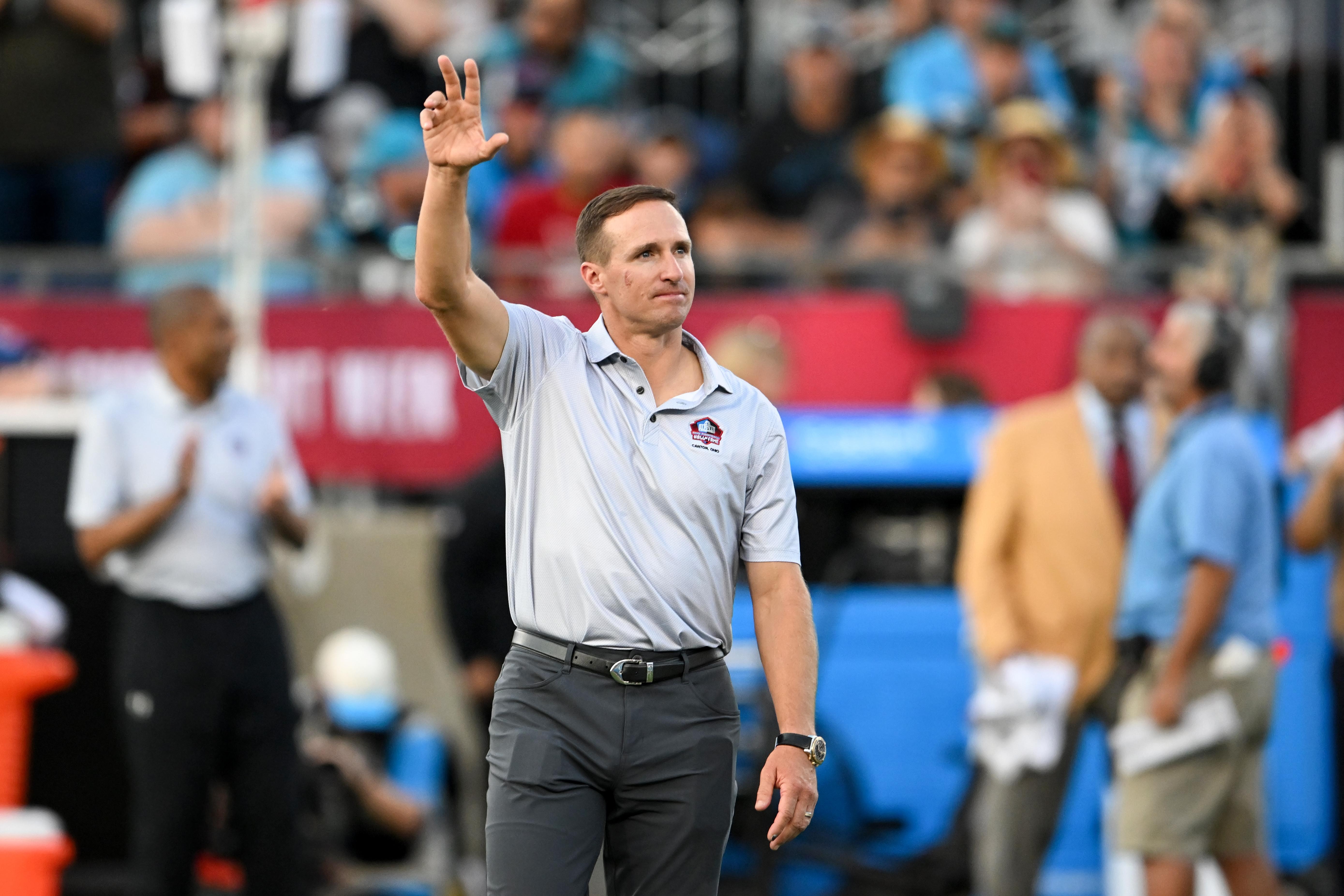 Drew Brees is emotional looking back on his career as he heads into the Hall of Fame