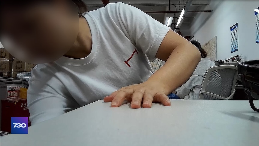 Chinese factory workers accidentally caught on camera glasses
