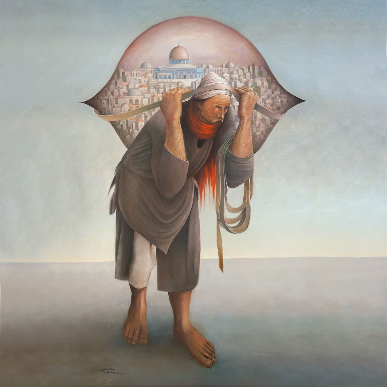 Seven paintings by Sliman Mansour that highlight legacy of great Palestinian artist