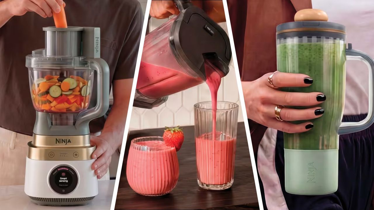 Time to throw out your bulky old kitchen appliances — the new Ninja CrushBOSS combines a blender, food processor, and smoothie maker in one tidy package