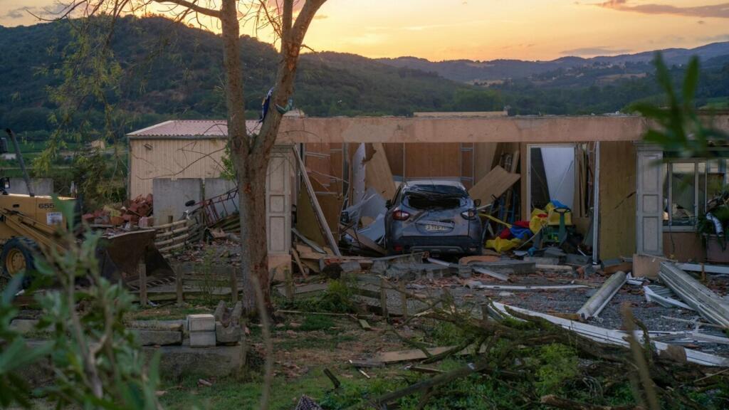 Around 40 injured after tornado tears through village in the south of France