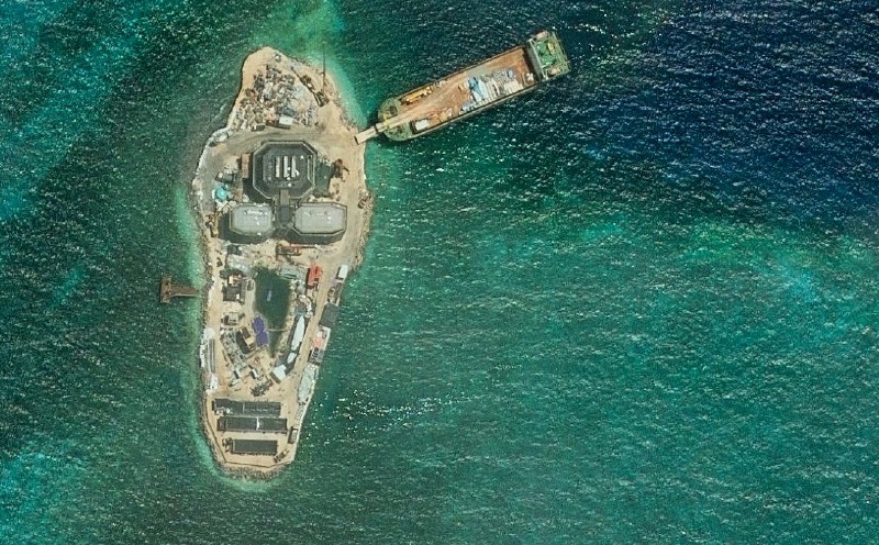 New installations emerge on islet as China accelerates South China Sea build-up