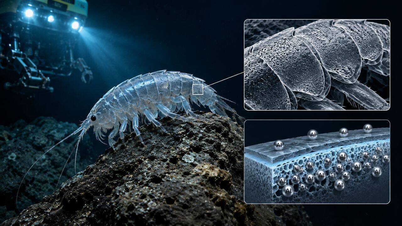 Scientists uncover the aluminium shield helping a tiny crustacean survive